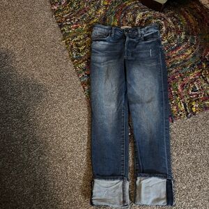 Evereve Dark Blue Ankle Jeans